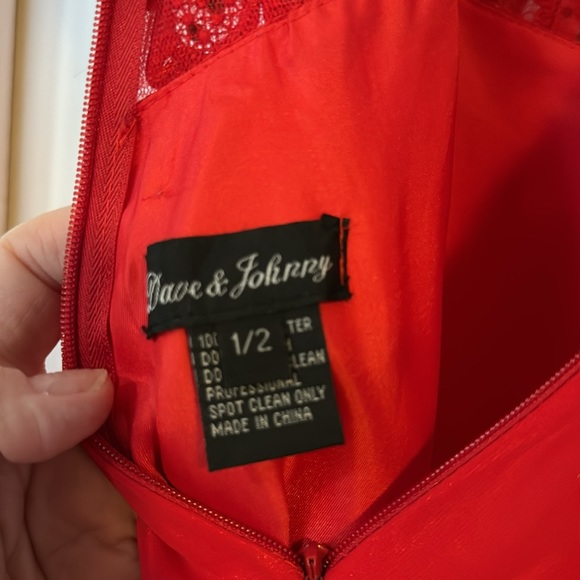 Gorgeous Dave and Johnny red beaded formal dress. - Picture 4 of 4